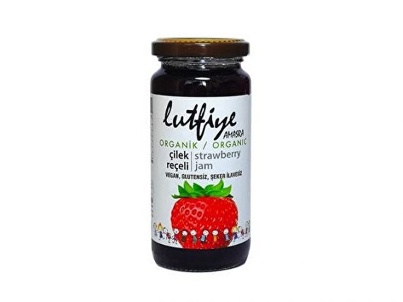 Lutfiye Amasra Organik Çilek Reçeli 280 gr